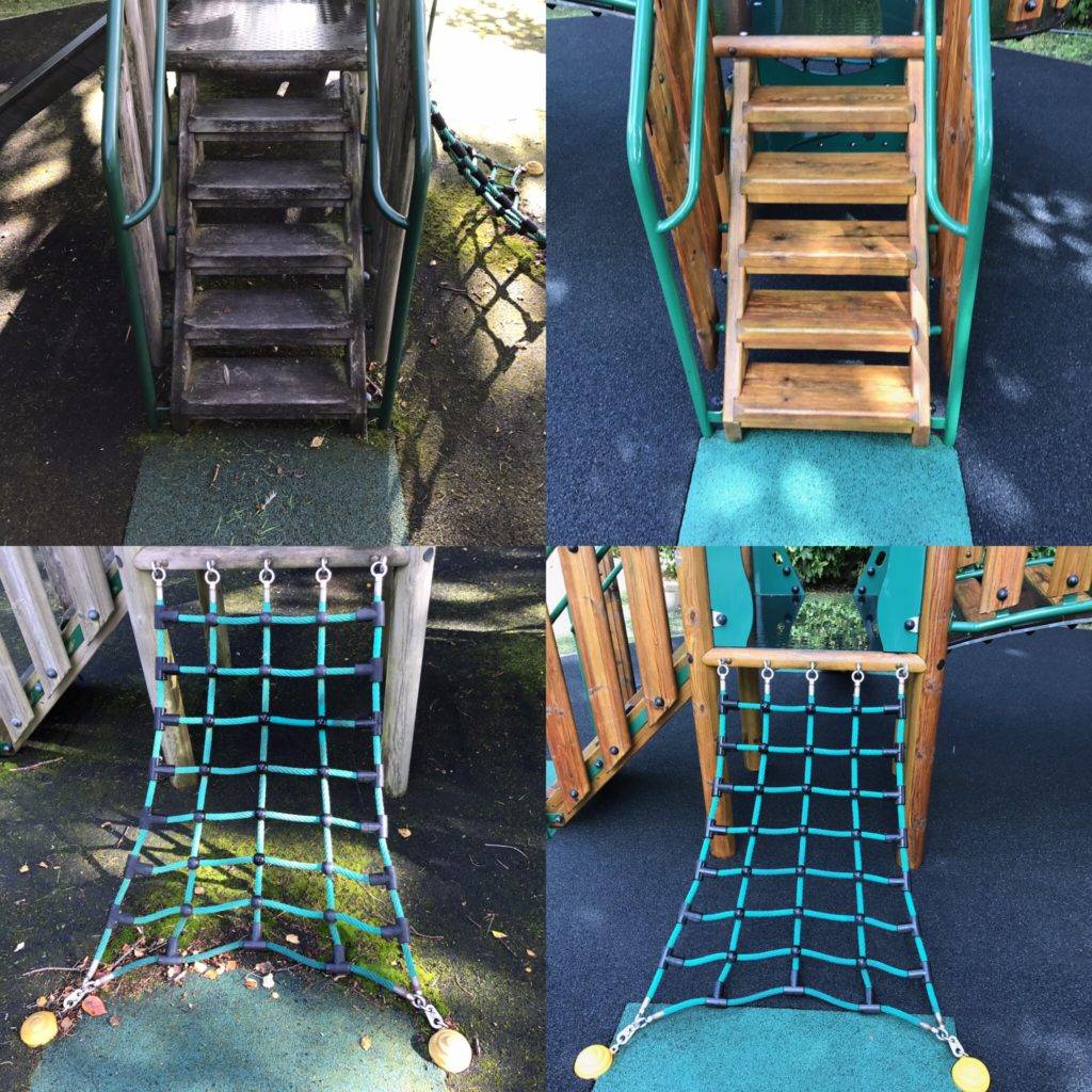 Cleaning Play equipment